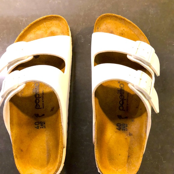 papillio Birkenstock Shoes - Birkenstock papillon white Arizona platform, 40, barely worn, very white